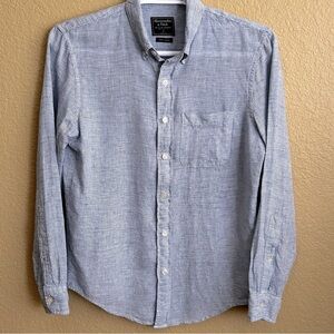 Abercrombie & Fitch Linen Long Sleeve Button Down Shirt